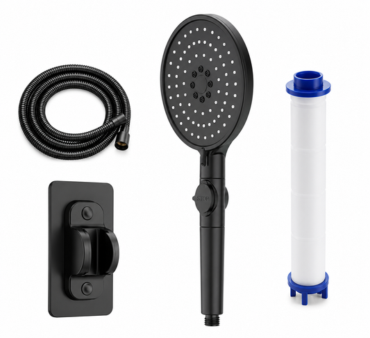 Filtered Shower Head with Handheld - 5 Spray Modes