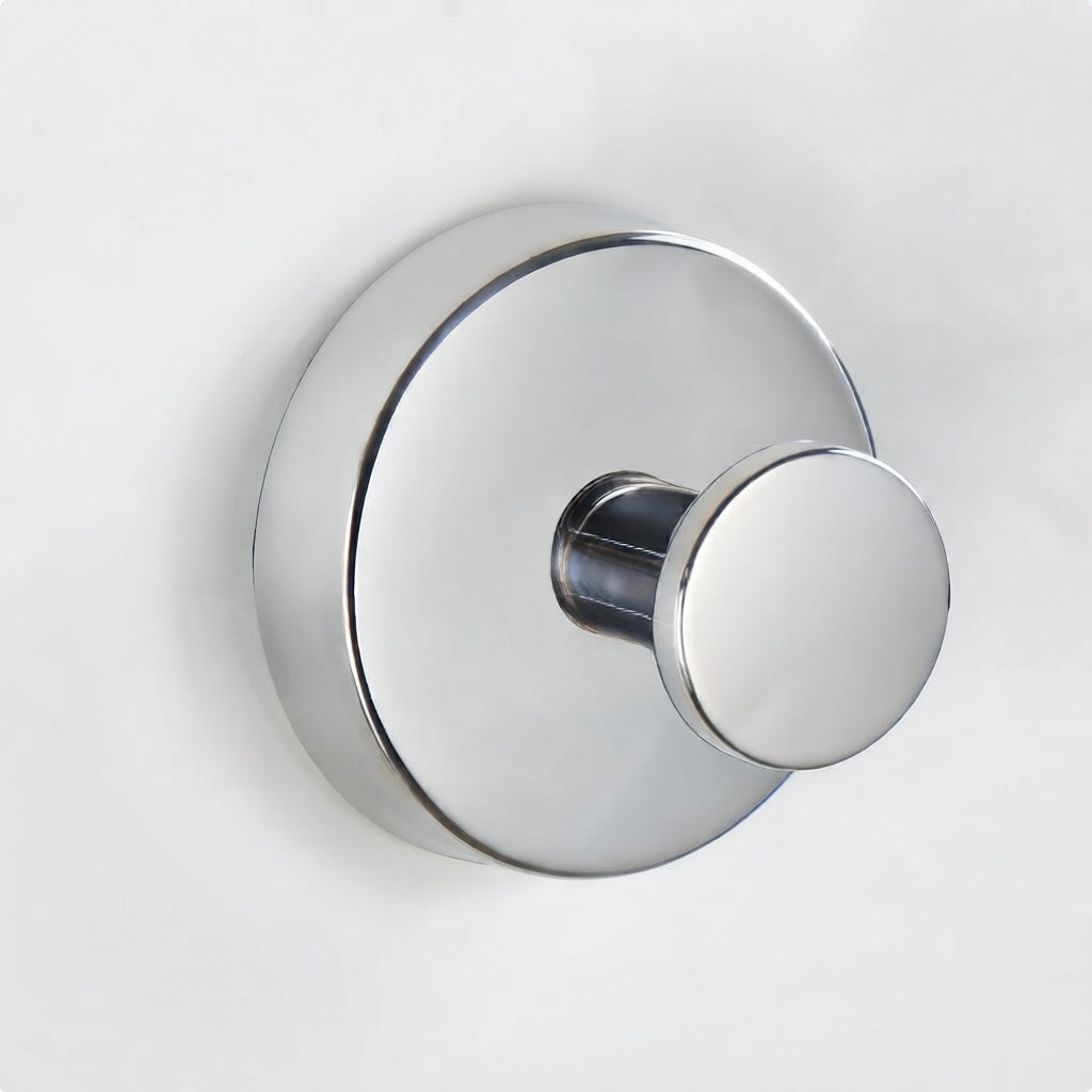 Stainless Steel Suction Cup Hook - No Drill Shower Towel Hook