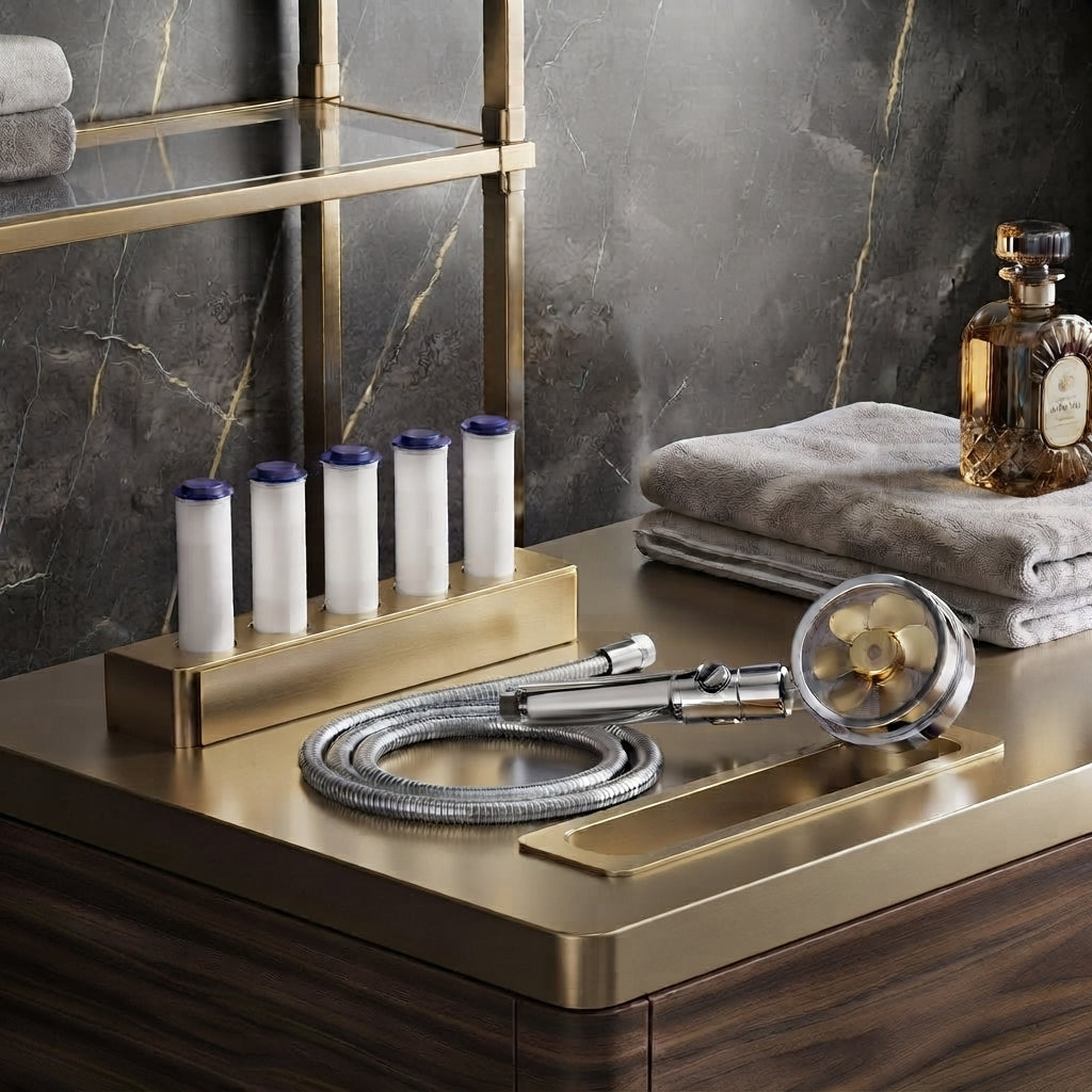 High Pressure Shower Head - 360° Rotating Turbo