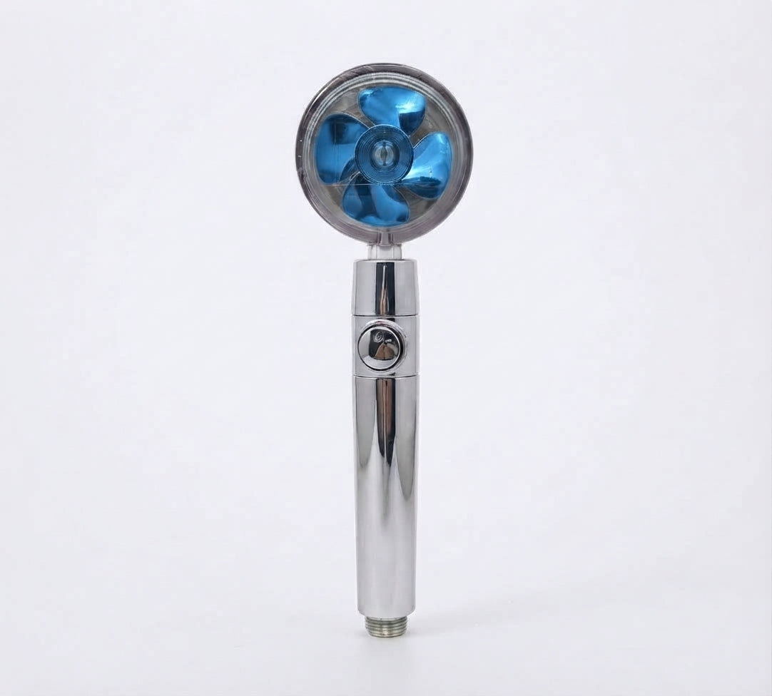 High Pressure Shower Head - 360° Rotating Turbo