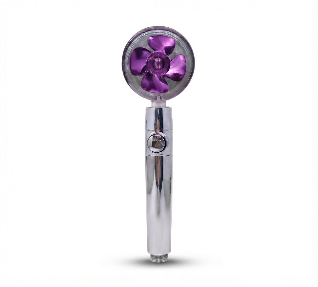High Pressure Shower Head - 360° Rotating Turbo
