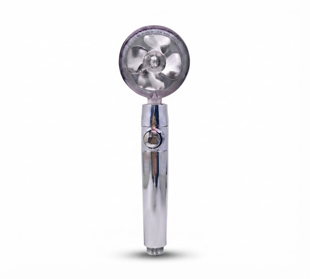 High Pressure Shower Head - 360° Rotating Turbo